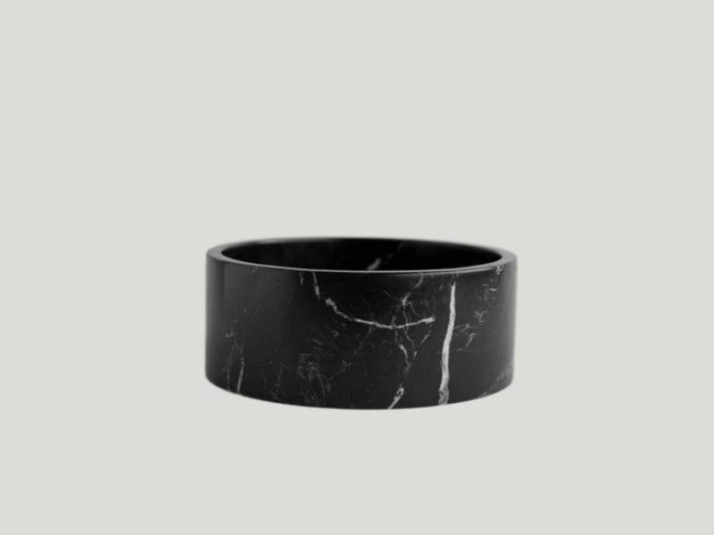 Black Marble Minimal Bowl