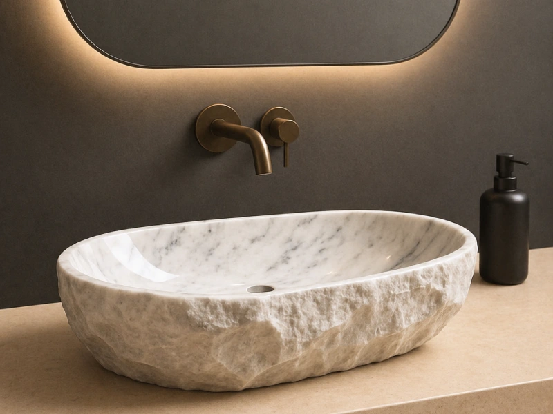 Organic Oval Marble Basin