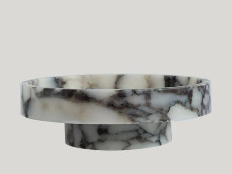 Elegant Marble Finish Decorative Bowl