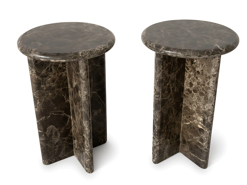 Grey Marble Side Table