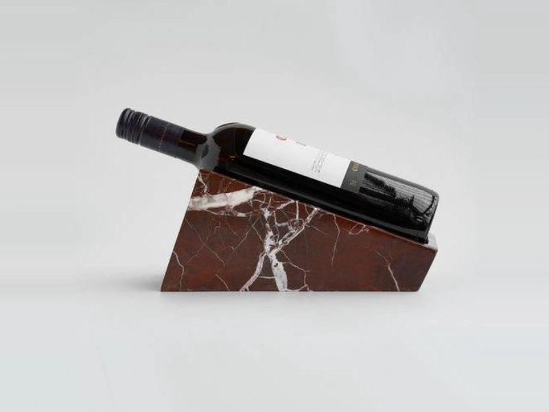 Red Marble Wine Holder