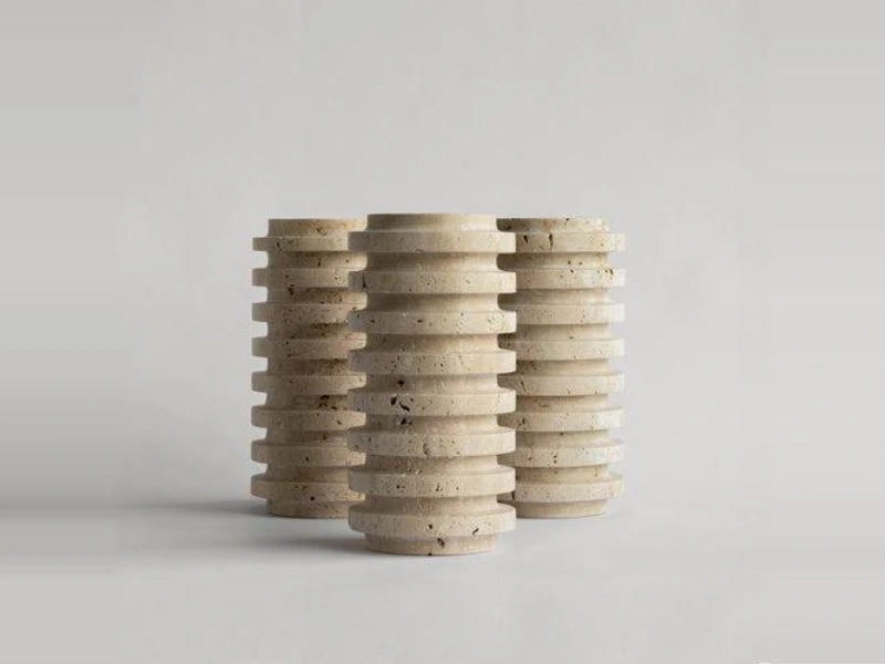 Travertine Stack Sculpture