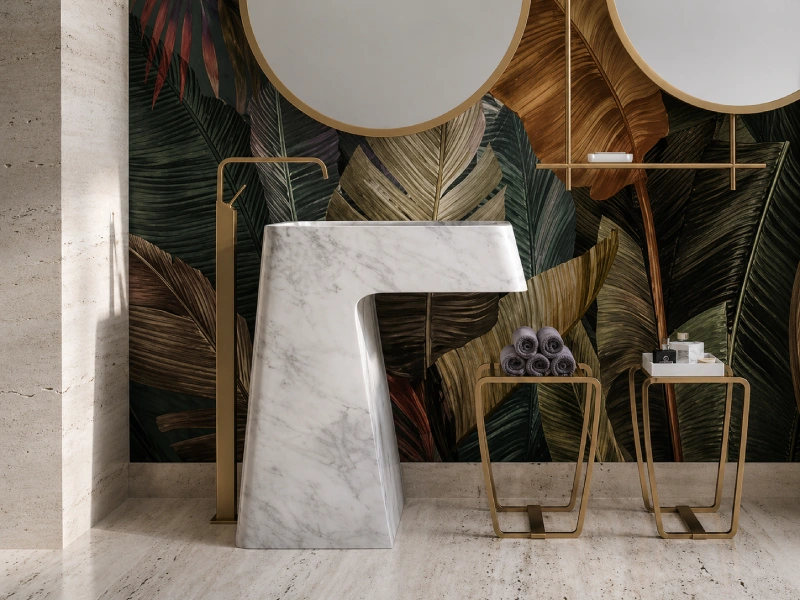 Contemporary Marble Sculptural Basin