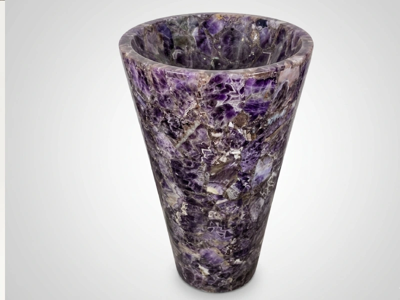 Amethyst Crystal Pedestal Basin