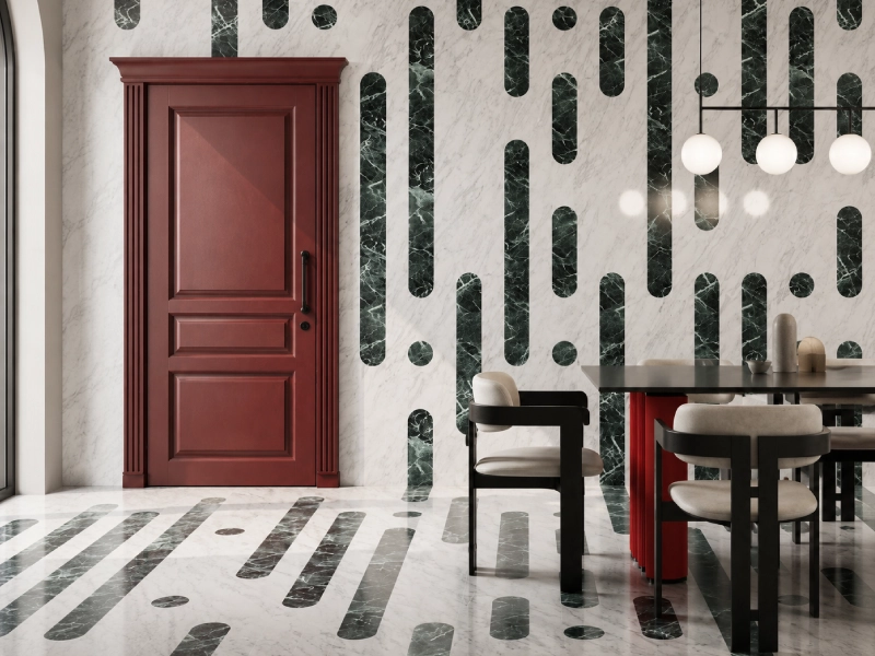 Baguette – Verde Ming + Ottone Brass + Nero Marquina