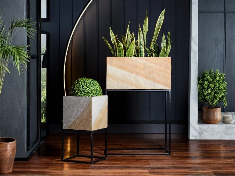 Luxe Stone Plant Stand