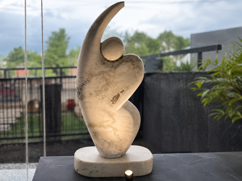 Abstract Human – Exotic White Marble S