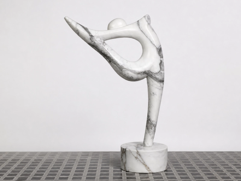 Yoga Pose – Carrara White Marble