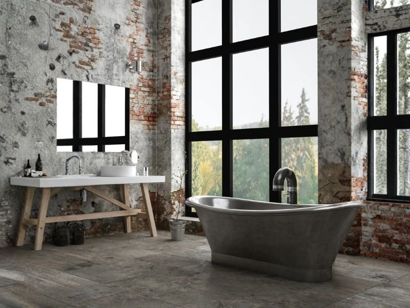 Stone Freestanding Bathtub – Industrial Luxury