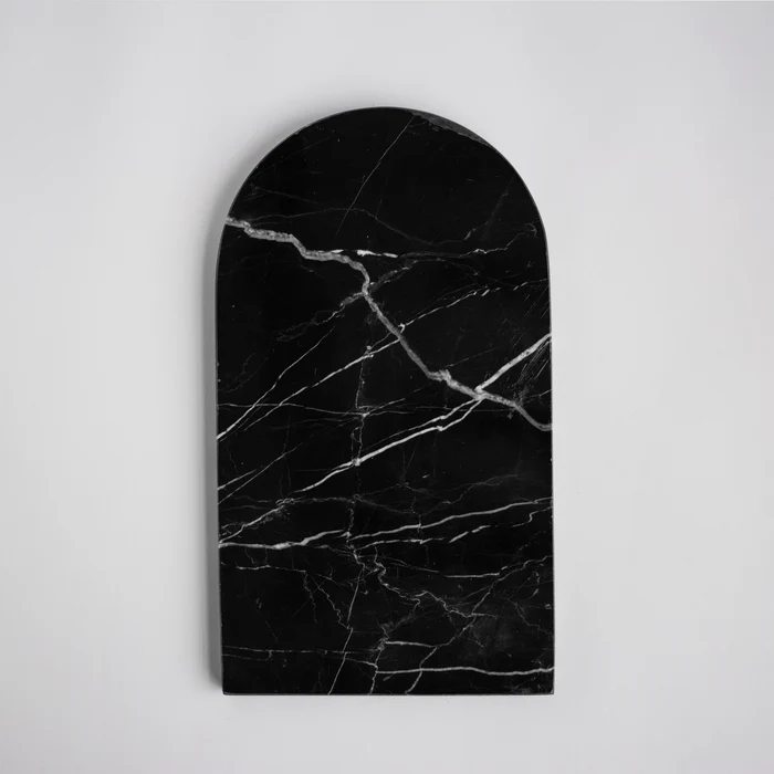Black Marble Arched Platter – Nero Arc