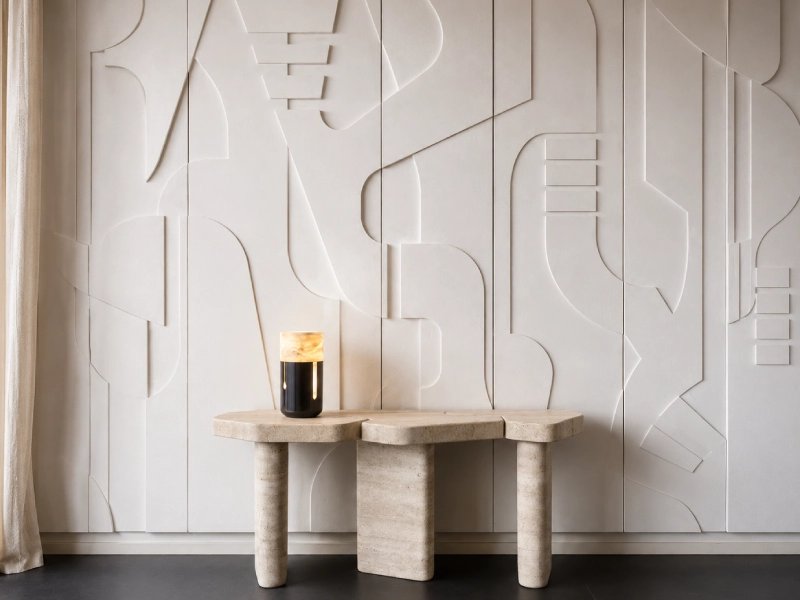 Figurine – Grey Sandstone | Console – Travertine