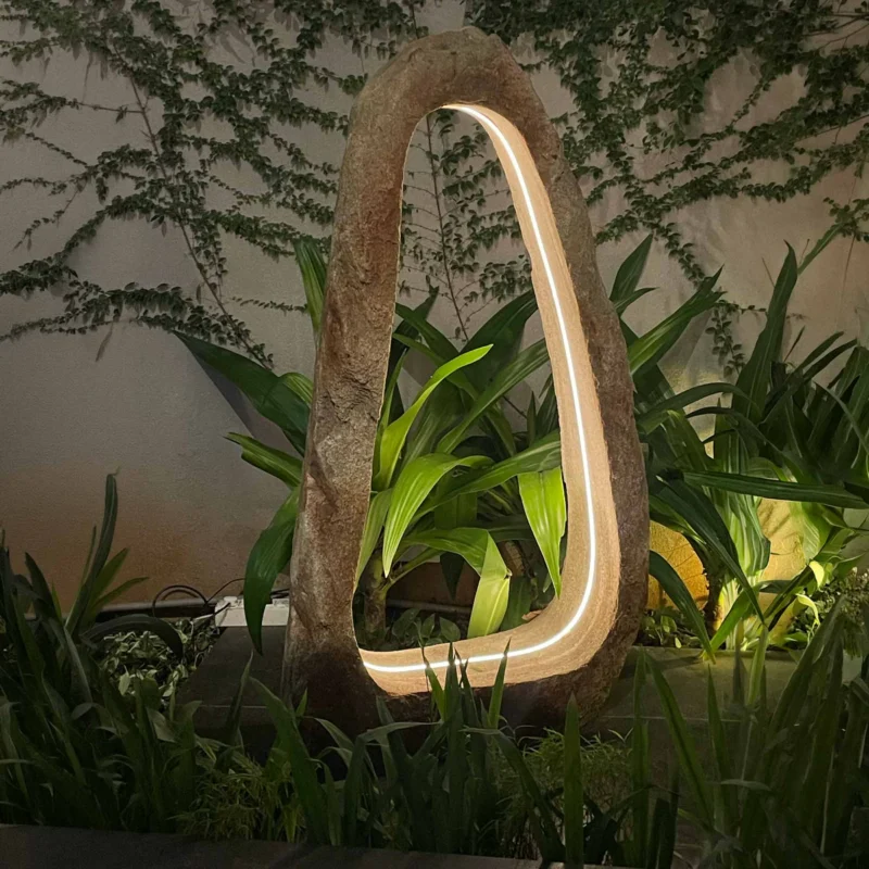 Hollow Boulder Lamp — Big