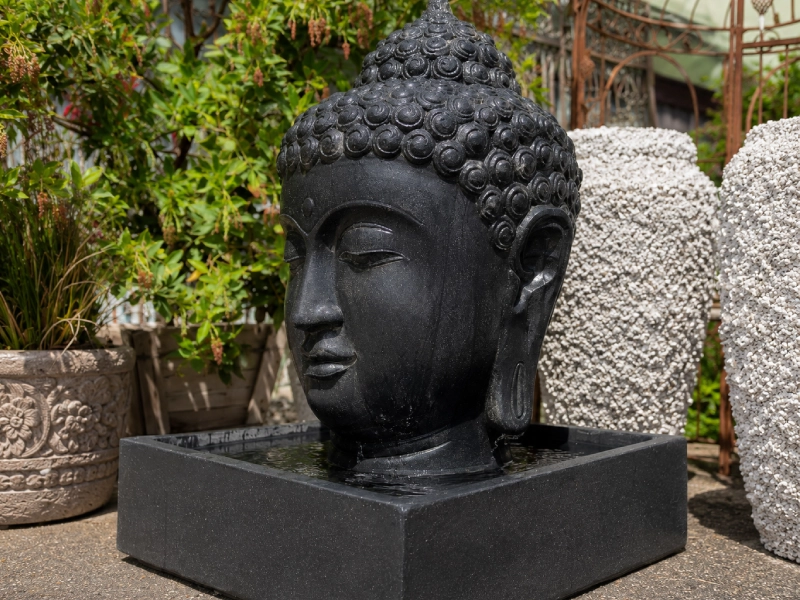 Buddha Fountain – Black Marble S