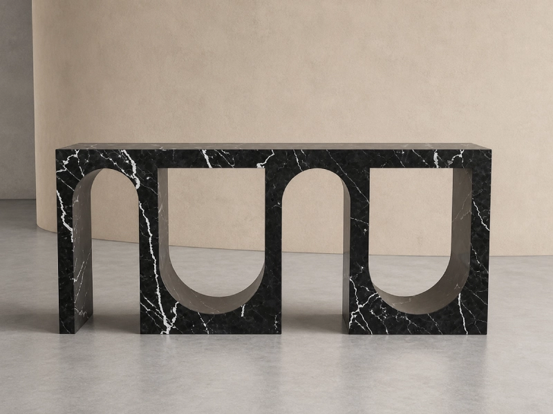 Cerchio Black Marquina Marble